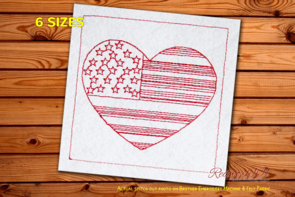 4th of July USA Flag in Heart Shape: A Designer Review