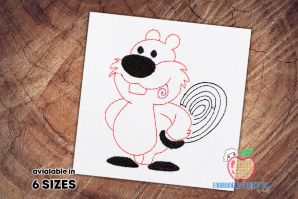 Canadian Beaver Quick Stitch for Apparel Projects