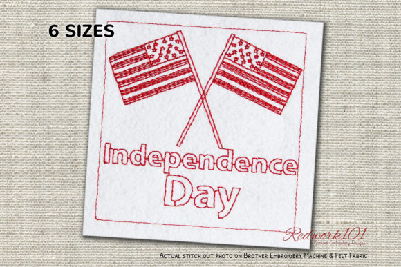 Crossed Flags of USA Independence Day Review for Etsy