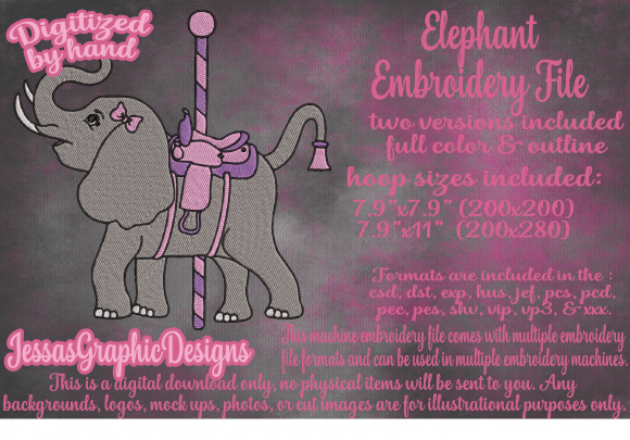 Elephant Carousel Embroidery Design: A Designer’s Sweatshirt Review