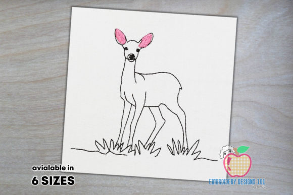 Fawn Standing on Grass Sketch: A Craft Fair Winner