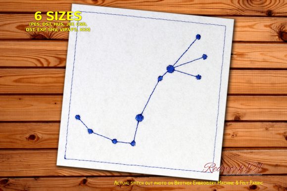 Scorpion Star Constellation Redwork: Embroidery Review