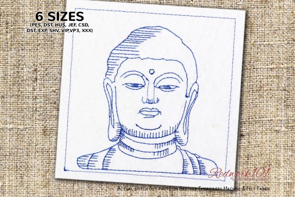 Small Buddha Statue Embroidery for Mindful Holiday Gifts