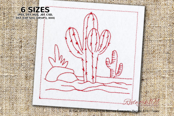Spooky Green Cactus: A Holiday Embroidery Review