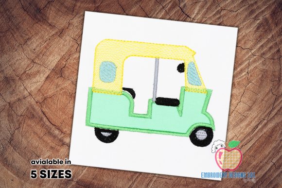 The Auto Rickshaw for a Ride Applique – A Stitcher’s Review